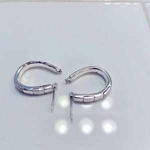 Vintage Silver Hoops